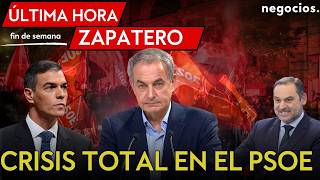 BREAKING NEWS ZAPATERO | "Atomic bomb" about Pedro Sánchez, earthquake in the PSOE and Ábalos fir...