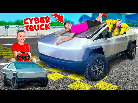 24 hours in the Tesla Cybertruck!!