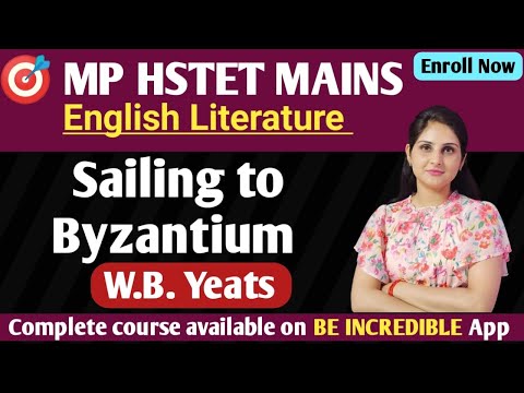 SAILING TO BYZANTIUM || W.B. YEATS