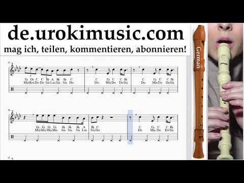 Blockflötenunterricht G. Ariana Grande - Breathin Noten Lernen um-ih995