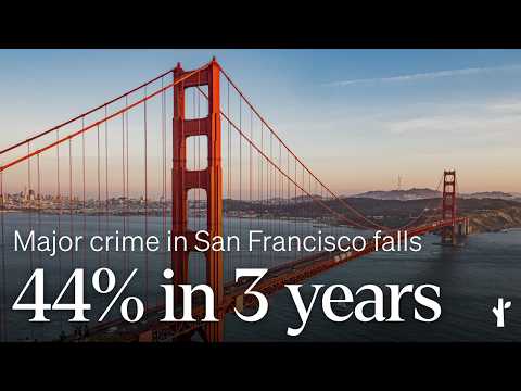 Major crime has fallen 44% in San Francisco since 2023