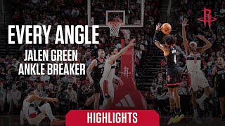 Every Angle-Jalen Green Ankle Breaker vs WAS | Houston Rockets