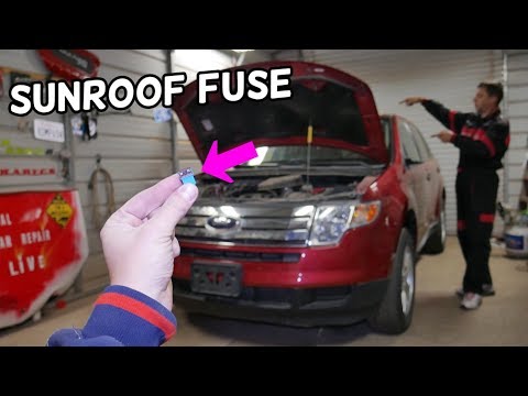 FORD EDGE SUNROOF MOONROOF FUSE LOCATION REPLACEMENT. SUNROOF NOT WORKING