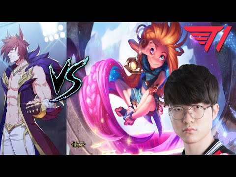 Faker Zoe mid vs Sett | Faker Zoe en CHALLENGER |  T1 Faker Stream Highlights