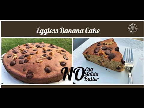 Easy Egg less Banana Cake Recipe in Tamil/ No Egg / No Maida / No Butter #Malinisignature
