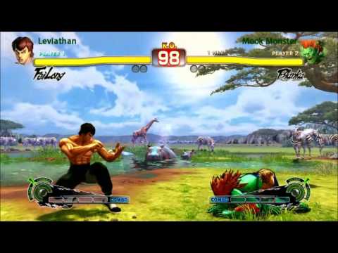 DL1.2 SSF4AE v2012 Losers Finals: Leviathan (Fei Long) vs. Mook Monster (Blanka)
