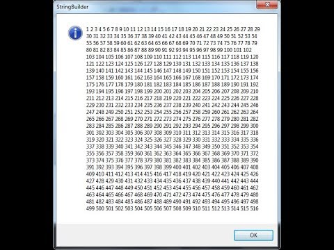 Visual Basic Net Absolute Beginner Tutorial With Stringbuilder Object And Messagebox