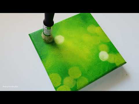 Good Luck Painting | 3 Leaf Clover | St  Patrick's Day Art | Oddly Satisfying Painting