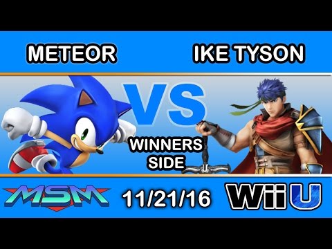 MSM 75 - Meteor (Sonic) Vs. Ike Tyson (Ike) Winners Side - Smash Wii U