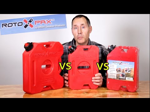 Rotopax Blemished Gas Can VS  Non Blemished and 1.75 gallon VS 1 gallon Rotopax