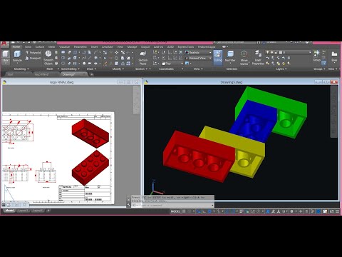 How to 3D Model a Lego Brick in Autocad