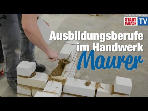 Ausbildungsberufe im Handwerk – Maurer | Kreishandwerkerschaft Mittelholstein