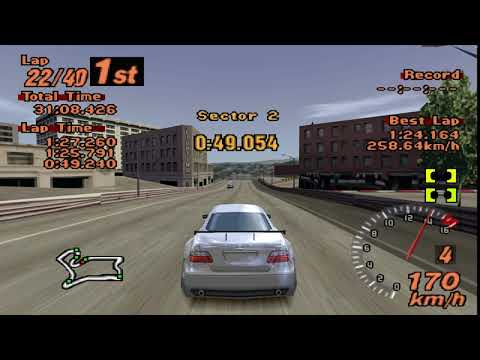 Gran Turismo 2 (PS1) Duckstation - 60 fps - Walkthrough - Part 42 - Seattle City Circuit 100 Miles