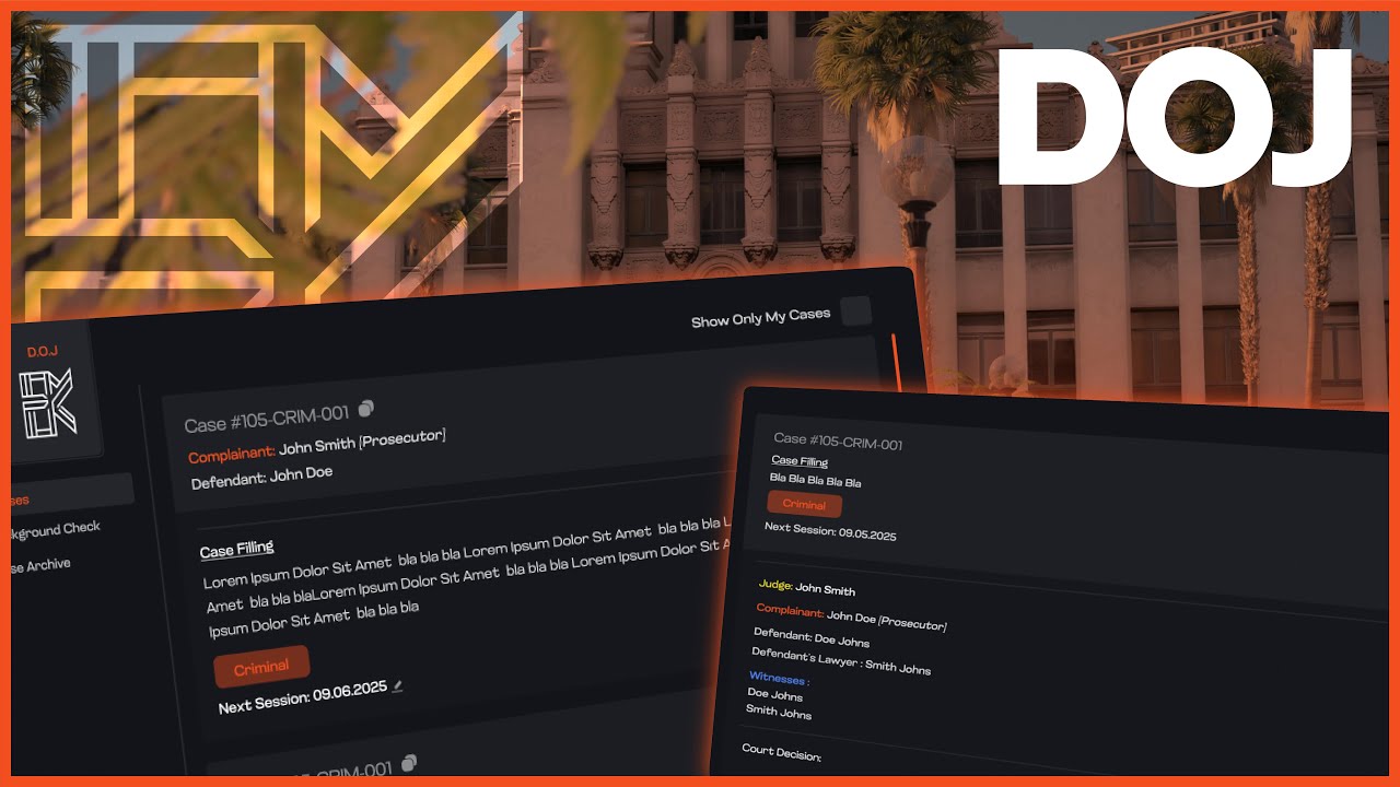 BK DOJ - The Ultimate Court & Department of Justice System for FiveM [ESX/QB/QBOX] thumbnail 2