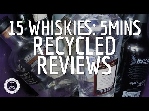 Recycled Reviews #1 - 15 Whiskies in 5 Minutes