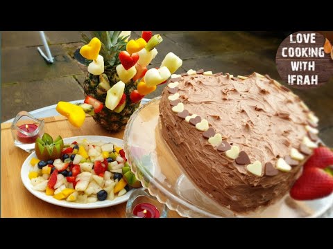 A NEW VALENTINES DAY VIDEO WITH HEART CHOCOLATE CAKE AND SOME FRUIT. GUEST ENTRY WATCH TILL END 😍💕