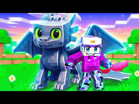 Dash Trains a DRAGON in Minecraft!