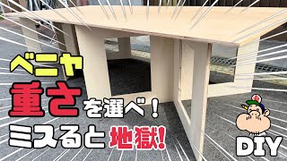 【DIY】作業台はこれがベスト！材料選びが重要！！ミスると地獄！？ベニヤの選び方、今回はどんなものをチョイスしたのか！？便利すぎる作業台を作る！！アウトドアや現場などにもぴったり！！#diy