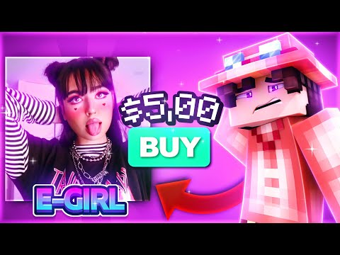 I BUY an E-GIRL for MINECRAFT PVP🔥