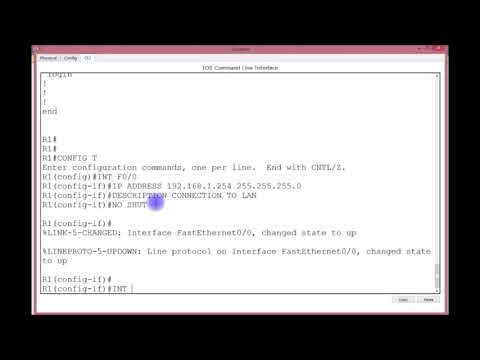 Cisco CCNA R/S Labs - Learn the basic connectivity and configurations of a Cisco router
