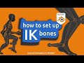 How to setup IK bones: Blender Beginner Tutorials