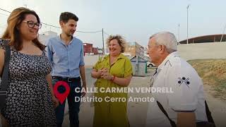 Obras en Plaza Clara Grima y en la calle Carmen Vendrell