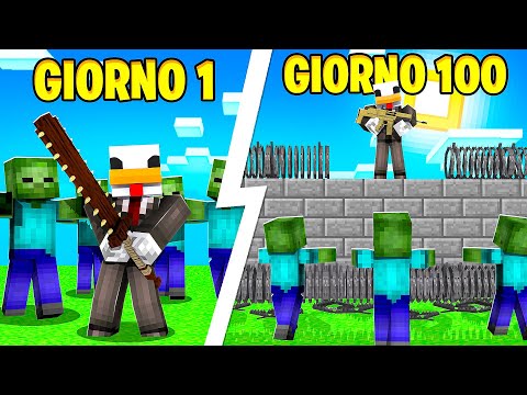 100 GIORNI IN UN'APOCALISSE ZOMBIE SU MINECRAFT