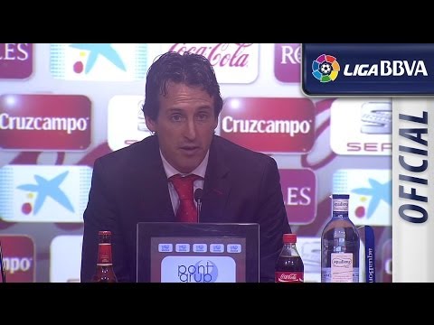 Rueda de Prensa de Emery tras el Sevilla FC (1-4) FC Barcelona - HD