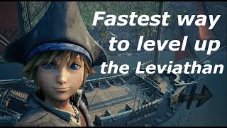 Kingdom Hearts 3 - Fastest Way To Level Up The Leviathan Ship