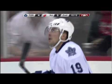 Lupul 2nd Goal - Leafs 4 vs Devils 3 - Nov 2nd 2011 (HD)