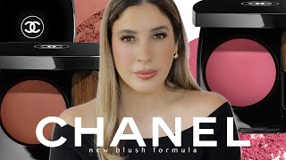NEW CHANEL REFORMULATED BLUSHES Review ROSE RUBAN and BRUN ROUGE Swatches Demo Comparisons