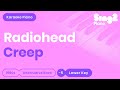 Radiohead - Creep (Lower Key) Piano Karaoke
