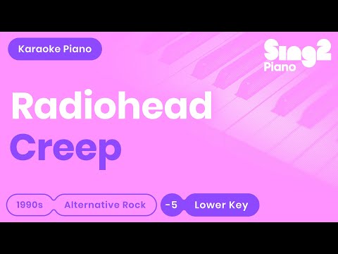Creep (Lower Key - Piano Karaoke Instrumental) Radiohead