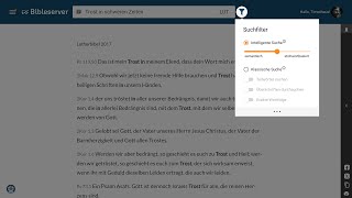 Entdecke die neue intelligente Bibelsuche!