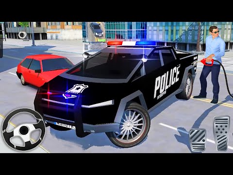 Car Simulator CYBERTRUCK Police - Best Android GamePlay