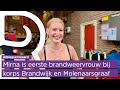 Eerste brandweervrouw Mirna krijgt een boost als de pieper gaat