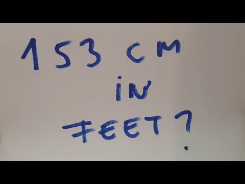 153 cm in feet?