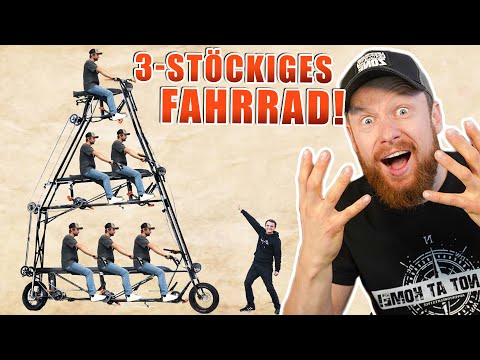 Einfach IRRE! - Die Jungs haben ein 3-STÖCKIGES FAHRRAD gebaut! | Fritz Meinecke reagiert