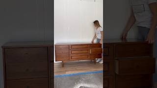 Refinish this MCM dresser with me! #furnitureflip #makeover #diy