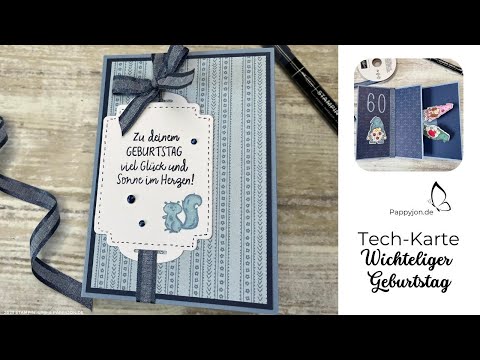 Tech-Karte Wichteliger Geburtstag | zum Schmunzeln | Pop up | Tutorial | #Pappyjon