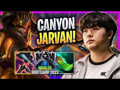 CANYON SHOWTIME WITH JARVAN! - DK Canyon Plays Jarvan JUNGLE vs Graves! | Bootcamp 2023
