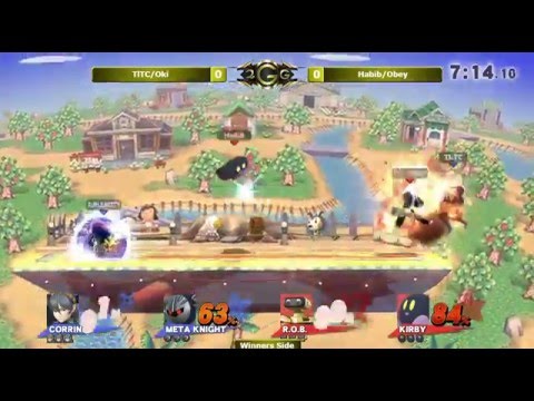 Peoples Champ - TLTC/Oki (Blue) Vs. Habib/Obey (Red) Winners Side - Smash Wii U