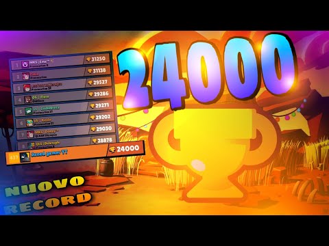 NUOVO RECORD... 24000 coppe | 437 in italia Brawl stars [ITA]