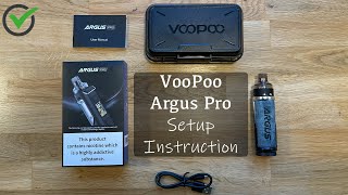 VooPoo Argus Pro | Setup Instruction