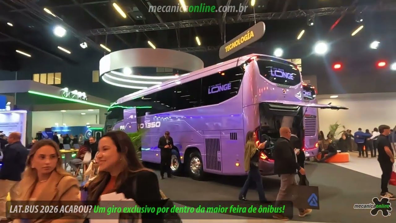 Lat.Bus 2026 acabou? O giro exclusivo por dentro da feira continua aqui no Mecânica Online!