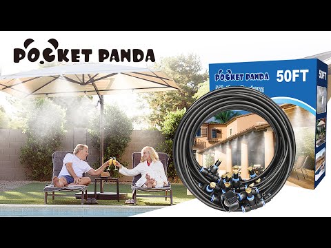 How to install an Outdoor Misting Cooling System, Misters for Outside Patio, Backyard Mist Hose Kit.