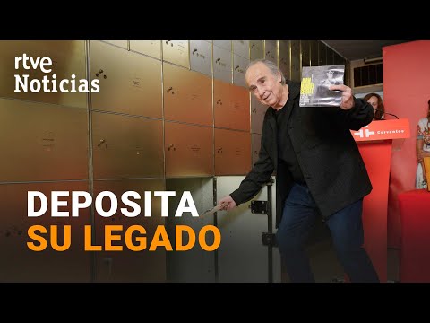 Serrat deja la partitura original de 'Mediterráneo' en el Instituto Cervantes