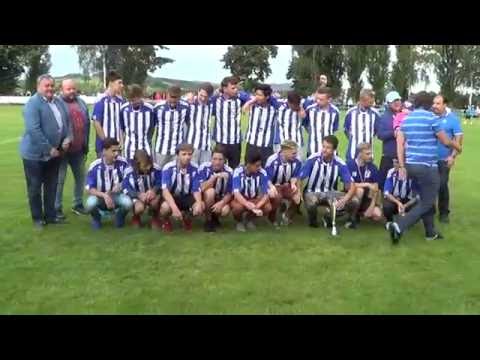 Předání medailí za vítězství v KPMD Jiskra Domažlice 2016.