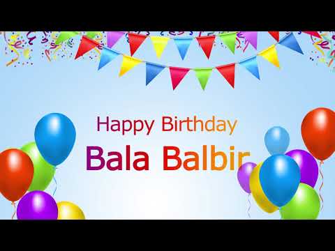Happy Birthday Balbir
