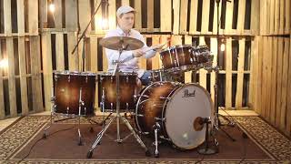 Video thumbnail for Pearl Session Studio Select Gloss Barnwood Brown Drum Set - 16x22,7x10,8x12,14x14,16x16 by The Drum Shop - Portland, Maine